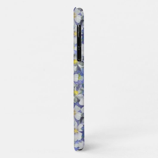 Coques Case-Mate iPhone Columbines Motif sans couture (Dos/Gauche)