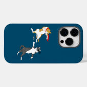 Coques Case-Mate iPhone Combat de chats (Verso (horizontal))