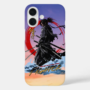 Coques iPhone 16 Combattant de style anime  