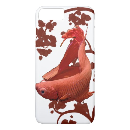 Coques Case-Mate iPhone Combattant Siamois Betta Rouge (Dos)