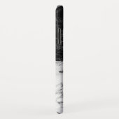 Coques Case-Mate iPhone Combinaison de marbre blanc et noir (Dos/Droite)