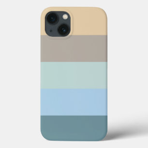 Case-Mate iPhone Case Combo Cinq Couleurs - Sable Brown Bleu Beige Turqu