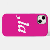 Coques Case-Mate iPhone Comma La Kamala Harris - Conception de texte custo (Verso (horizontal))