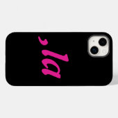 Coques Case-Mate iPhone Comma La Kamala Harris - Conception de texte custo (Verso (horizontal))