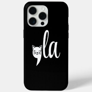 Coque iPhone 15 Pro Max Comma La Kamala Harris - maman chat pour Kamala