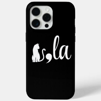 Coque iPhone 15 Pro Max Comma La Kamala Harris - maman chat pour Kamala