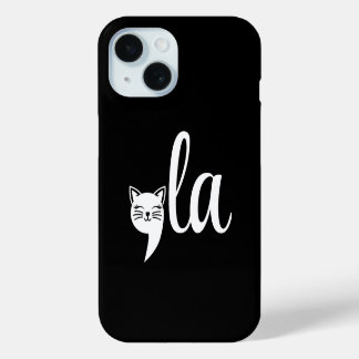 Coque Pour iPhone 15 Comma La Kamala Harris - maman chat pour Kamala