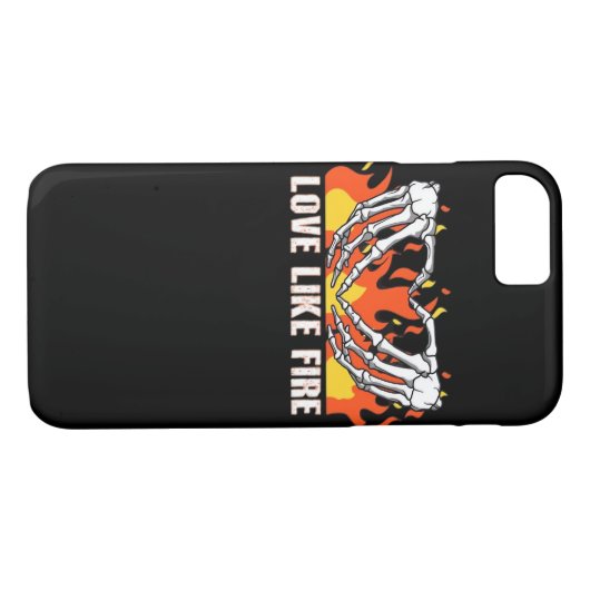 Coques Case-Mate iPhone Comme Classique - Skeleton Hands Heart (Dos (Horizontal))