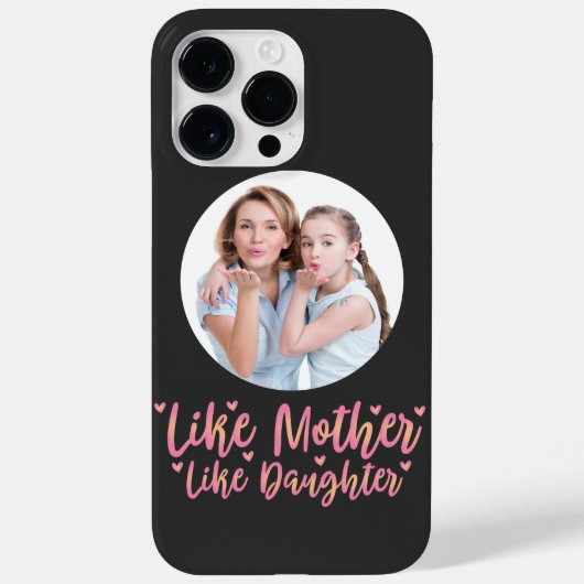 Coques Case-Mate iPhone Comme Mère Comme Fille, Cadeau Personnalisé Maman (Verso)