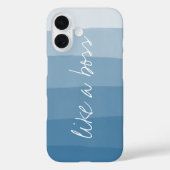 Coques Case-Mate iPhone Comme un patron | Bleu Aquarelle Ombre (Verso)