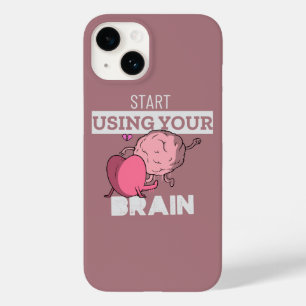 Coque Pour iPhone 14 Commencez à utiliser votre cerveau   Conception de
