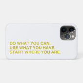 Coques Case-Mate iPhone Commencez Là Où Vous Êtes (Dos (Horizontal))