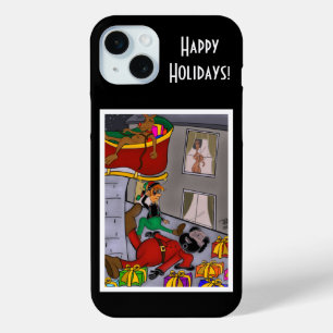 Coque iPhone 15 Mini Comment Père Noël a rencontré Mme Père Noël