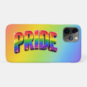 Coques Case-Mate iPhone Communauté LGBTQIA+ Rainbow PRIDE (Dos (Horizontal))