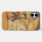 Coques Case-Mate iPhone Compagnons Éternels | Beau Chat et Câlins de Chien (Verso (horizontal))