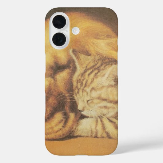 Coques Case-Mate iPhone Compagnons éternels | Joli chat et chien câlins (Verso)