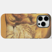 Coques Case-Mate iPhone Compagnons éternels | Joli chat et chien se câlina (Verso (horizontal))