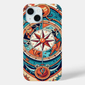 Coques Case-Mate iPhone Compas céleste (Verso)