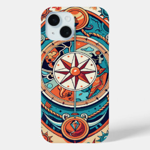 Coque Pour iPhone 15 Compas céleste