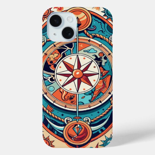 Coques Case-Mate iPhone Compas céleste (Verso)