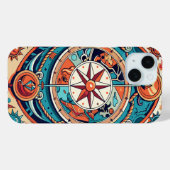 Coques Case-Mate iPhone Compas céleste (Verso (horizontal))