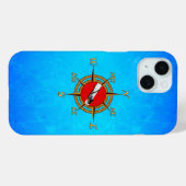 Coques Case-Mate iPhone Compas de plongée nautique (Verso (horizontal))