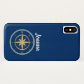 Coques Case-Mate iPhone Compas nautique (Dos (Horizontal))