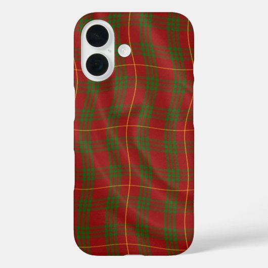 Coques Case-Mate iPhone Composite numérique Effet tartan rouge et vert  (Verso)