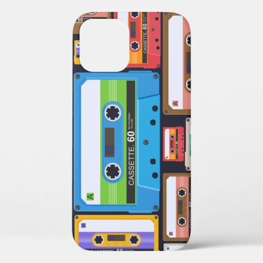 Coques Case-Mate iPhone Composition Abstraite des cassettes compactes (Verso)