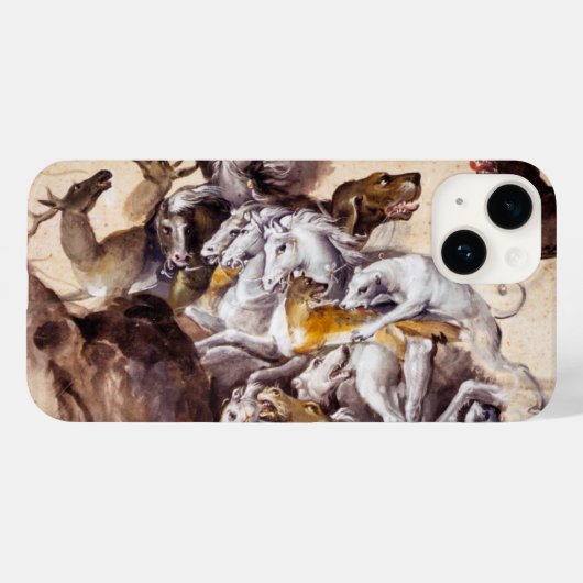 COQUES Case-Mate iPhone COMPOSITION AVEC DES ANIMAUX, CHEVAUX D'ÉLEVAGE, C (Verso (horizontal))