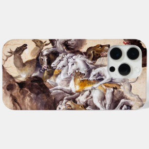 COQUE iPhone 15 PRO MAX COMPOSITION AVEC DES ANIMAUX, CHEVAUX D'ÉLEVAGE, C