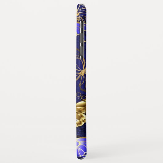 Coques Case-Mate iPhone Composition avec papillons Sapphire (Dos/Gauche)