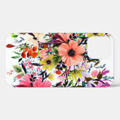 Coques Case-Mate iPhone Composition de saumons d'aquarelle. Un grand bouqu (Verso (horizontal))
