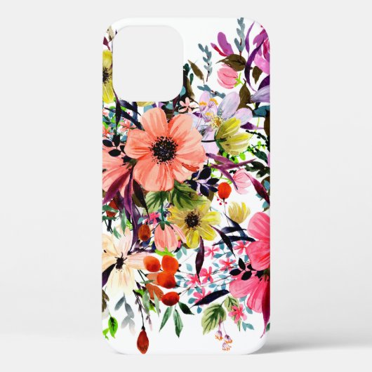 Coques Case-Mate iPhone Composition de saumons d'aquarelle. Un grand bouqu (Verso)