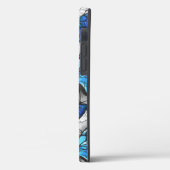 Coques Case-Mate iPhone Composition des White and Blue Butterflies (Verso / Gauche)
