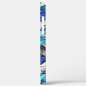 Coques Case-Mate iPhone Composition des White and Blue Butterflies (Verso / Gauche)