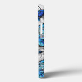 Coques Case-Mate iPhone Composition des White and Blue Butterflies (Verso / Gauche)