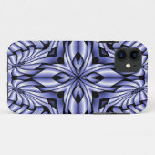 Coques Case-Mate iPhone Composition fractale - bleu kaléidoscope (Dos (Horizontal))