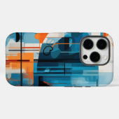 Coques Case-Mate iPhone Composition géométrique Abstraite (Verso (horizontal))