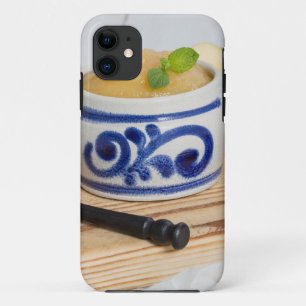 Coque Case-Mate Pour iPhone Compote de pommes à la cannelle dans un bol en grè