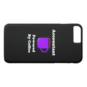 Coques Case-Mate iPhone "Comptable" propulsé par le café (Dos (Horizontal))