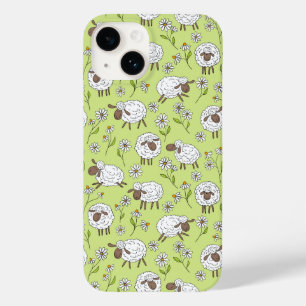 Coque Pour iPhone 14 Compter les moutons sur le vert de rosée miel