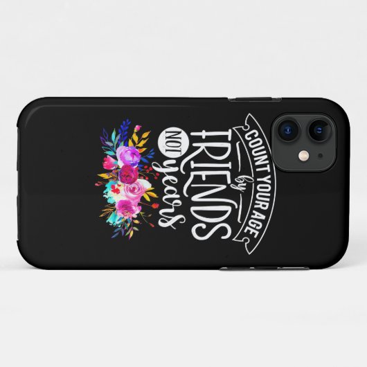 Coques Case-Mate iPhone Comptez Votre Âge Par Amis (Dos (Horizontal))