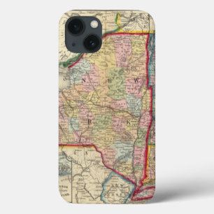 Etui iPhone Case-Mate Comté de Map Of The States Of New York
