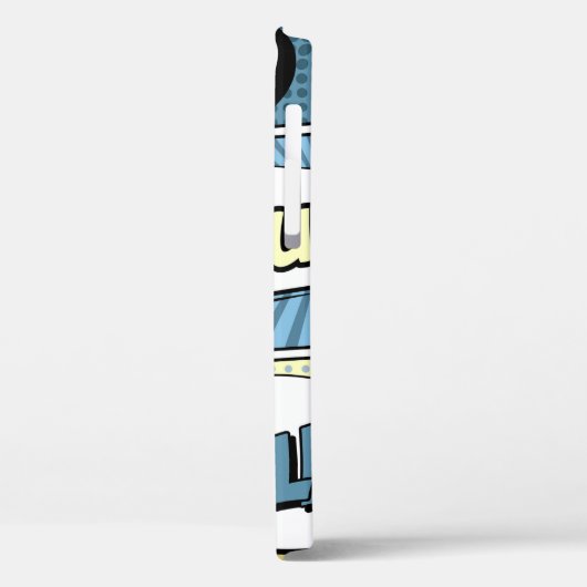 Coques Case-Mate iPhone concept créatif Abstrait comic pop art style blan (Verso / Gauche)