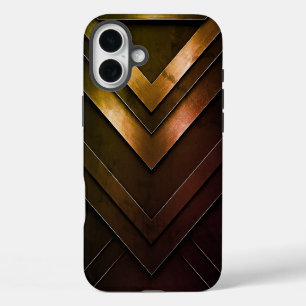 Coques iPhone 16 Plus Conception abstraite de Chevron stratifié