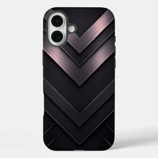 Coques iPhone 16 Plus Conception abstraite de Chevron stratifié