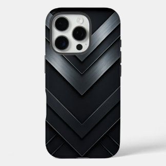 Coques iPhone 16 Pro Conception abstraite de Chevron stratifié