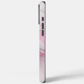 Coques Case-Mate iPhone Conception Abstraite de fractal rose pâle moderne (Verso / Gauche)