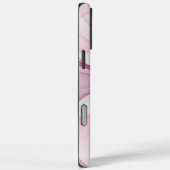 Coques Case-Mate iPhone Conception Abstraite de fractal rose pâle moderne (Verso / Droite)